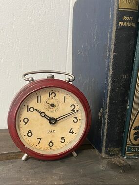 Rare 1930s French JAZ Art Deco Alarm Clock